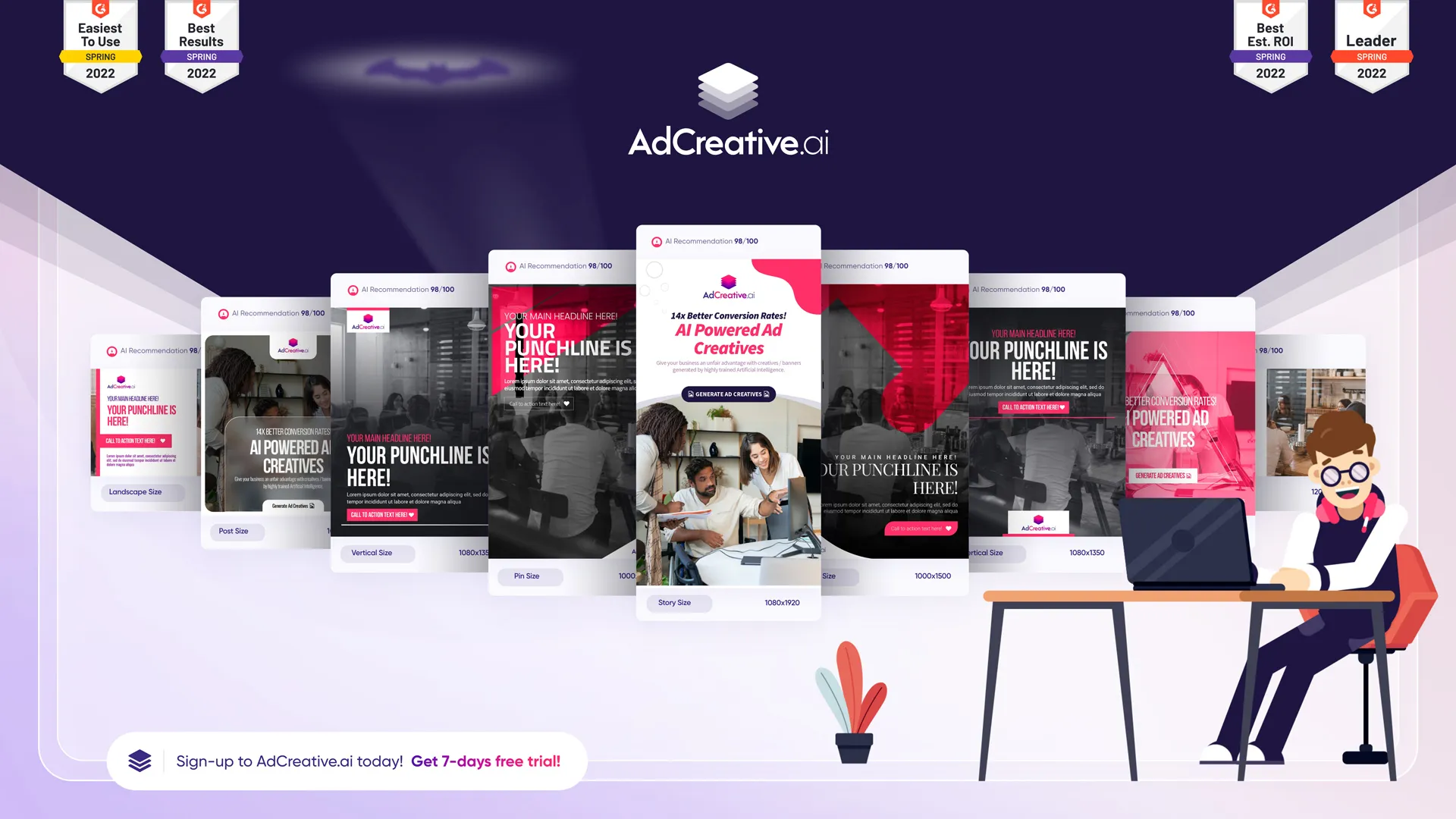 No 1 most used AI tool for advertising AdCreative.ai “how it changed my life easy..!”